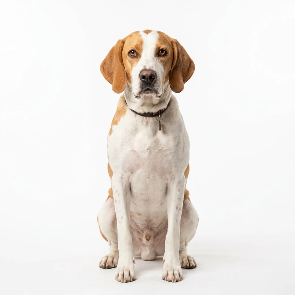 Chien Français Blanc et Orange