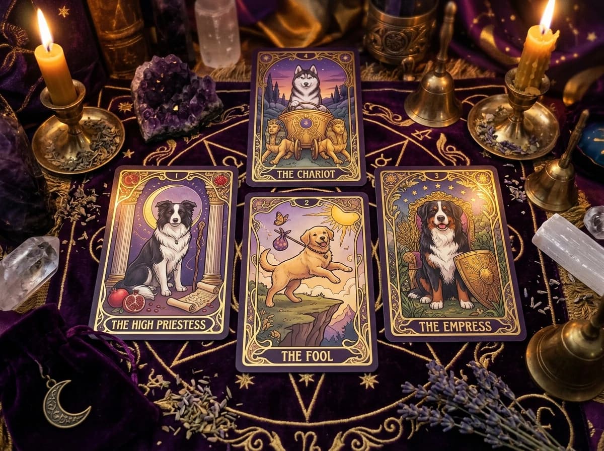 Hunde-Tarot — Produktvorschau für Hundeliebhaber